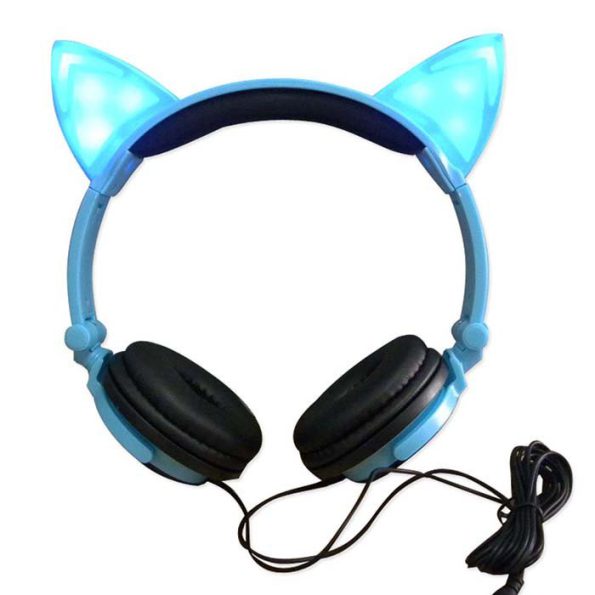 Cat Ear Headphones Blue