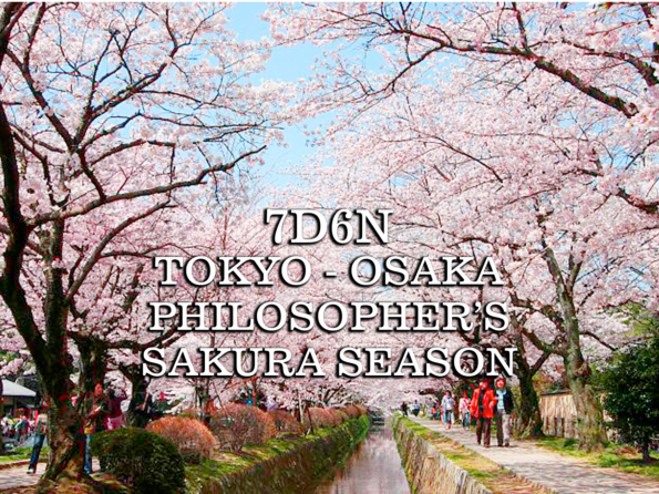 7D/6N Japan Tokyo Osaka with Philosopher’s Path “Sakura Season”